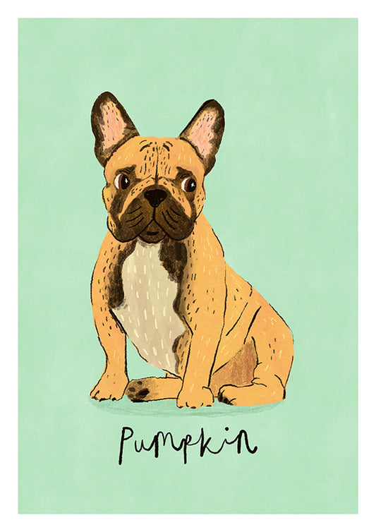 Hand Drawn Custom Pet Portrait - Art Print
