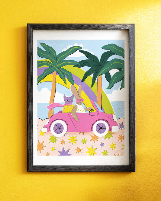 Cruising Cuties Art Print