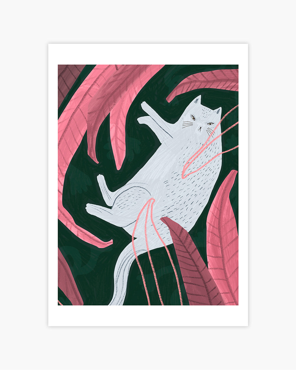 Lazy Cat Art Print
