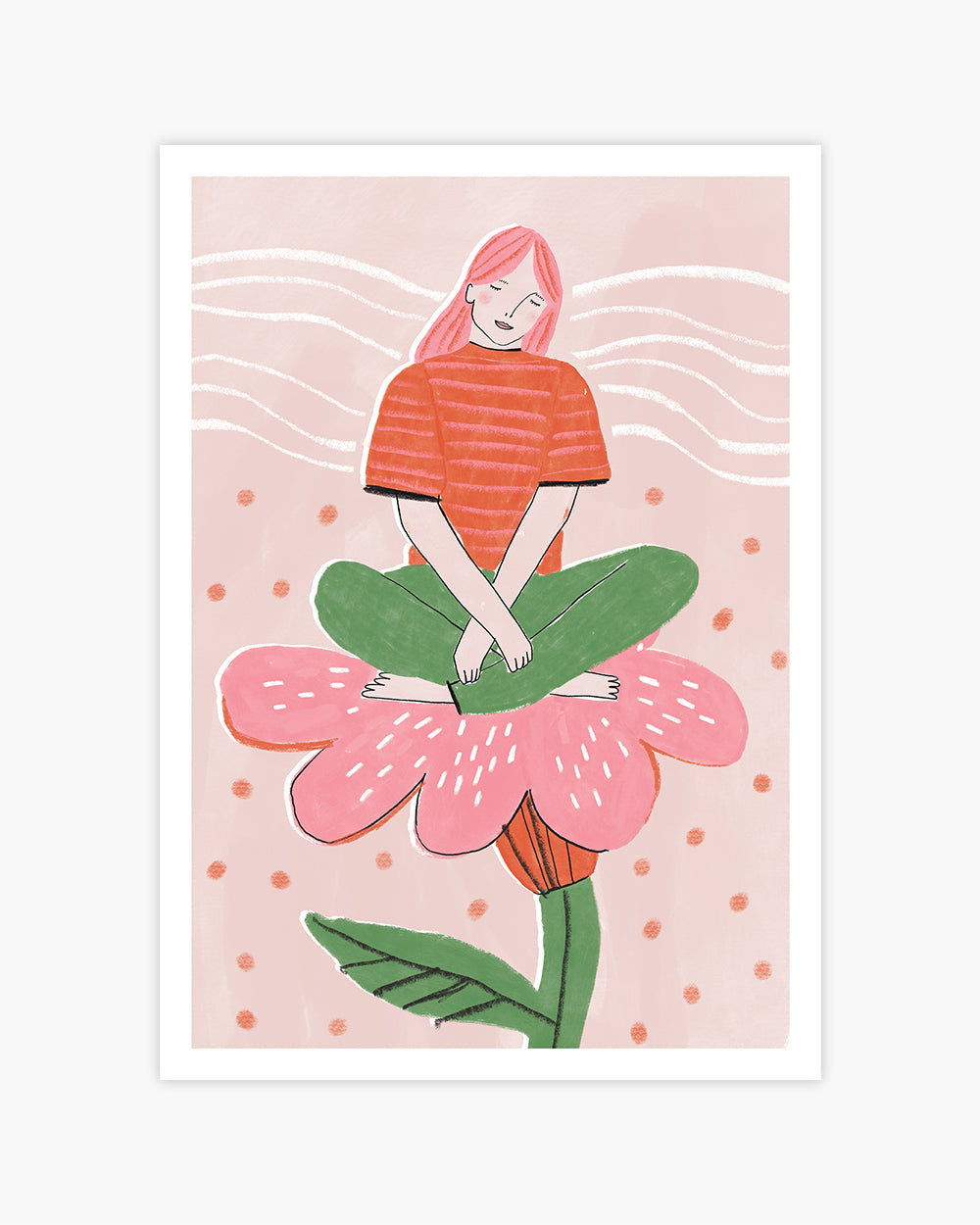 Woman in Bloom Art Print