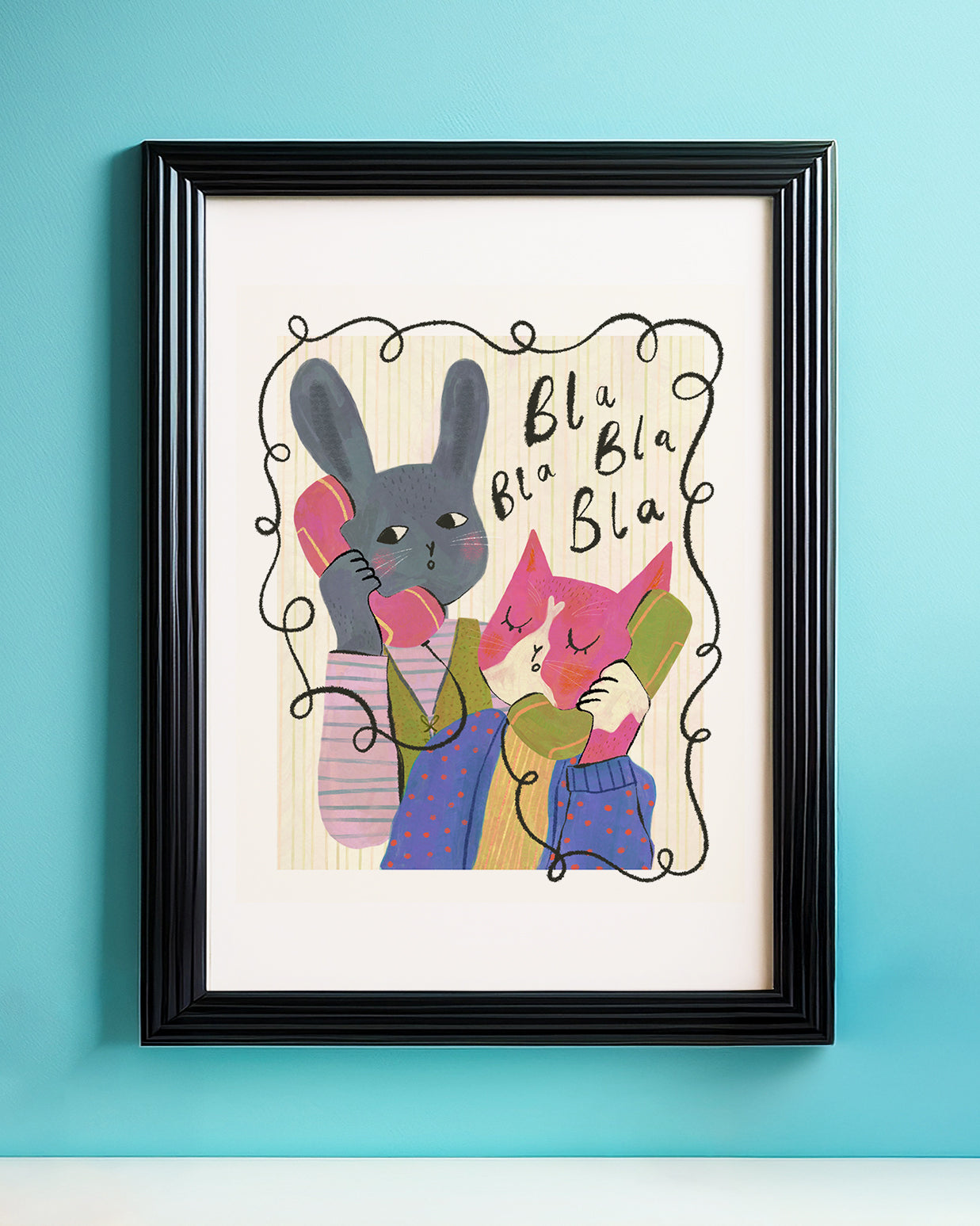 Bla Bla Bla Art Print