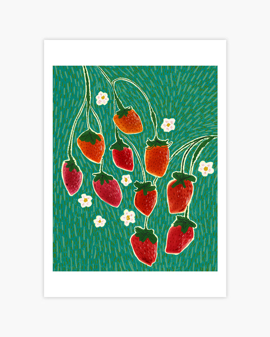 Strawberries Art Print