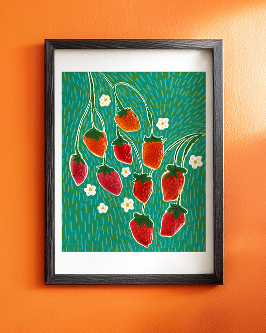Strawberries Art Print