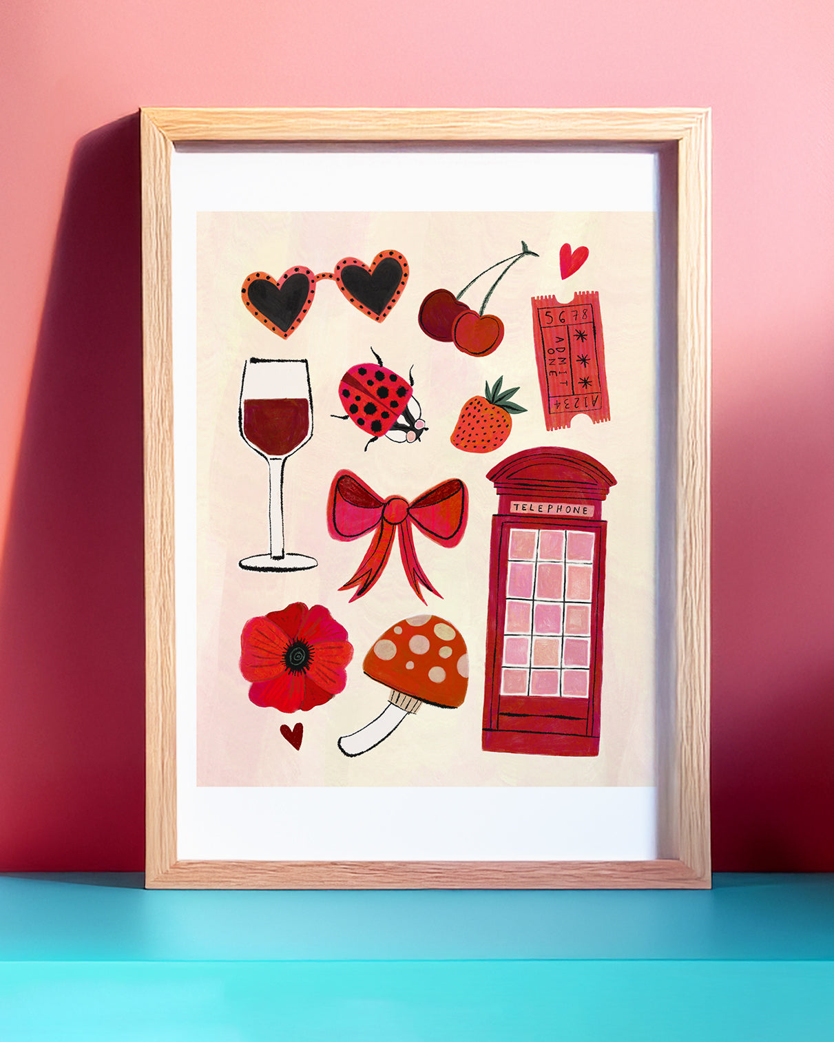 The Red Collection Art Print