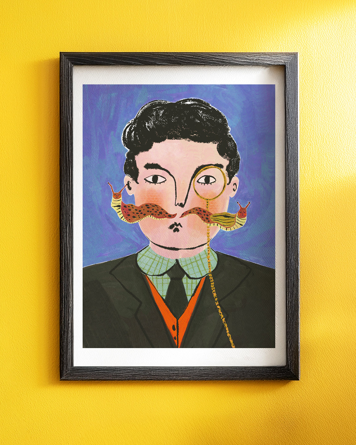 Mr Slug Man Art Print