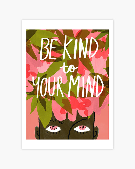 Be Kind Quote Art Print